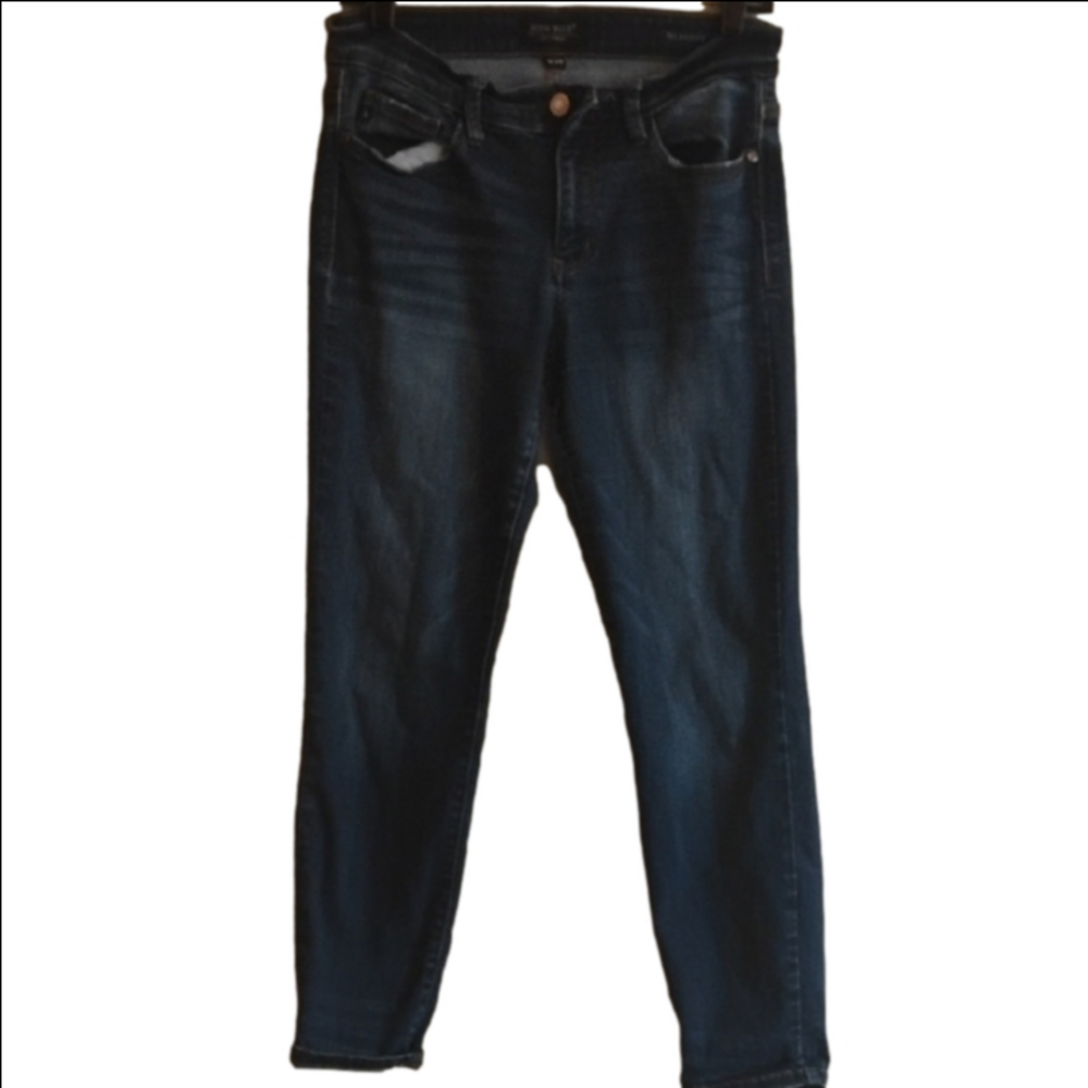 Judy Blue Indigo Blue Ankle Cropped Jeans with Slim Fit. Size 9.